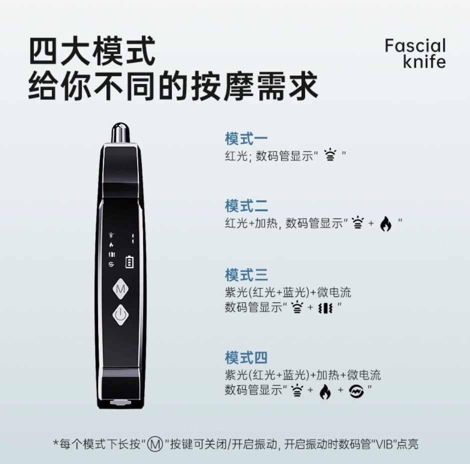 Heated Back Massager Tool Electric Muscle Scraper for Deep Tissue Massage, Hot Stones Massage Set, 4 Modes, 3 Heating, 3 Vibration for Athletes & Relaxation
