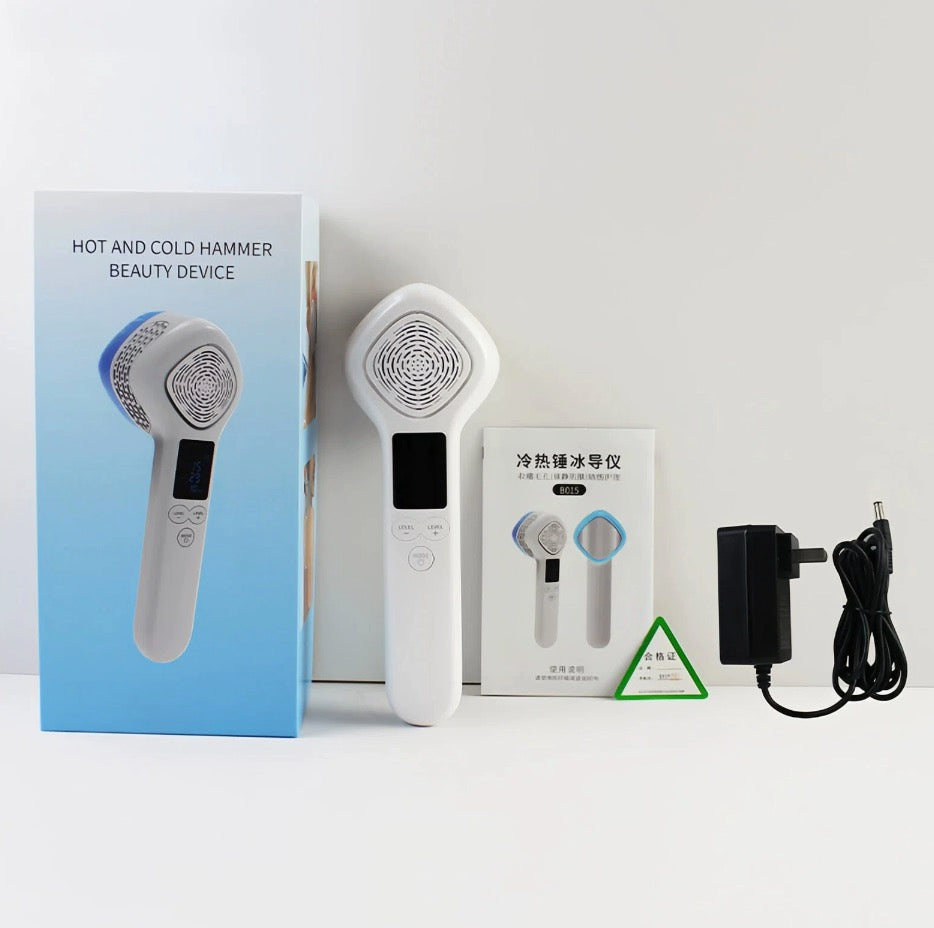 Degree Ice Hammer Face Massager Ice Massage Beauty Instrument 6 Colors Pon Light for Skin Rejuvenation
