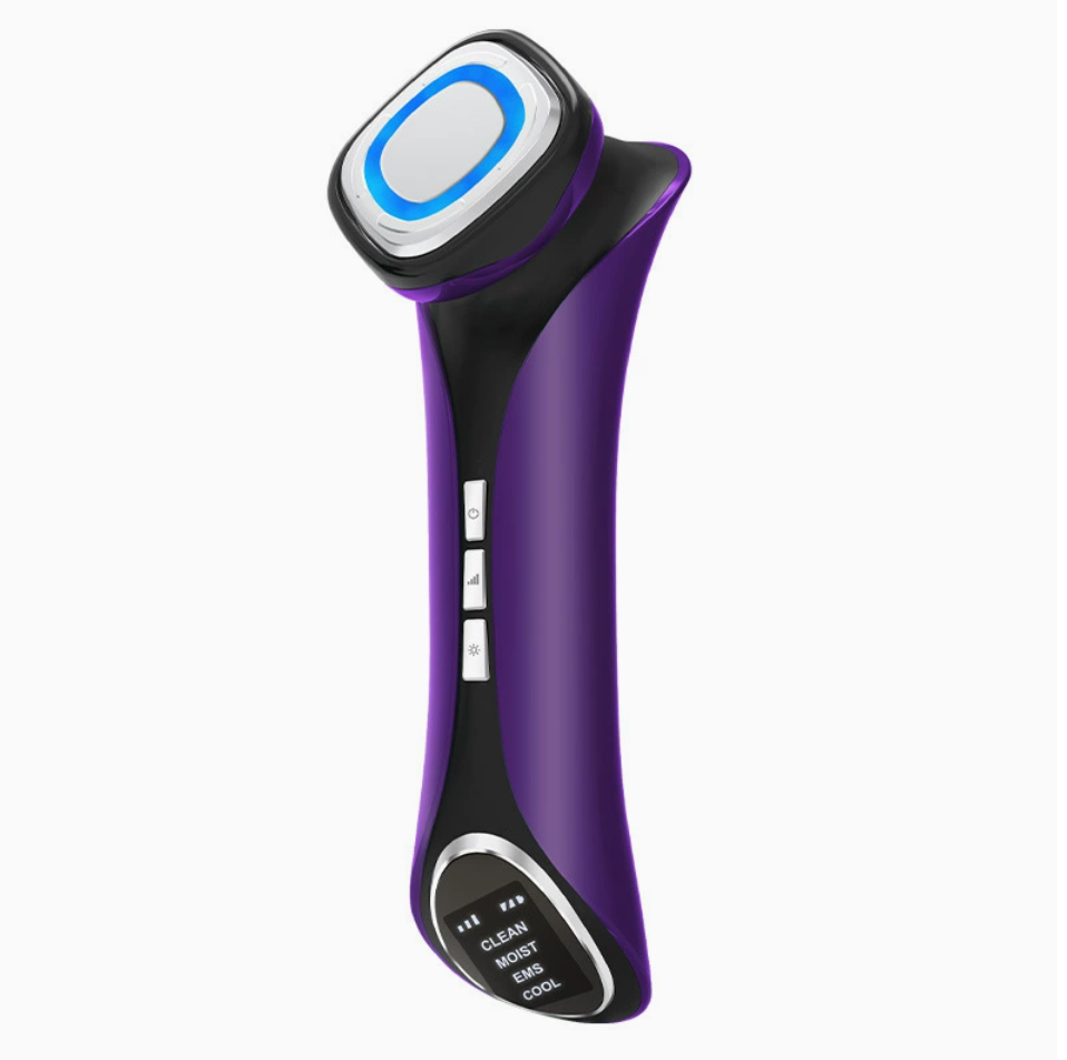 Hot & Cold Face Device Light Therapy Vibration Massage EMS Micro-current Beauty Instrument Lifting Tightening Ions Import Instrument