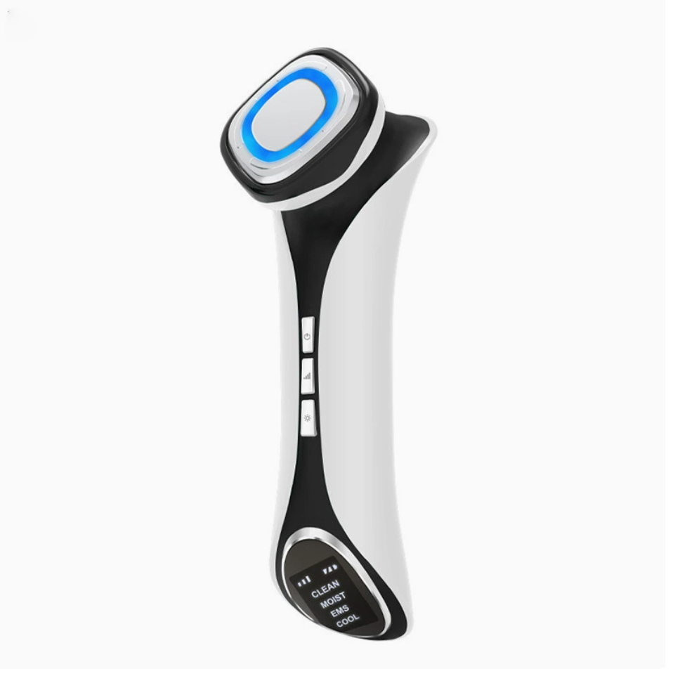 Hot & Cold Face Device Light Therapy Vibration Massage EMS Micro-current Beauty Instrument Lifting Tightening Ions Import Instrument