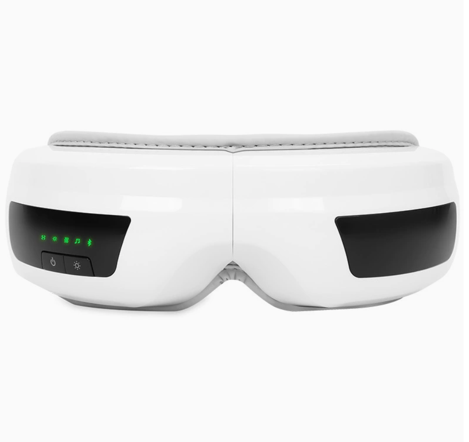 Eye Massager with Heat, Portable Vibration Rechargeable Eye Therapy Massager Electric Bluetooth Music Massage for Relieve Eye Strain Dark Circles Eye Bags Dry Eye Improve Sleep, Great Gift Idea