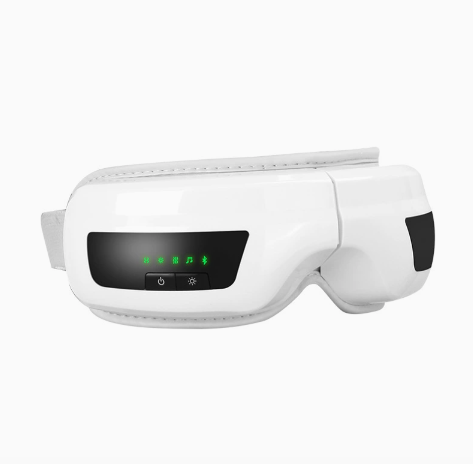Eye Massager with Heat, Portable Vibration Rechargeable Eye Therapy Massager Electric Bluetooth Music Massage for Relieve Eye Strain Dark Circles Eye Bags Dry Eye Improve Sleep, Great Gift Idea