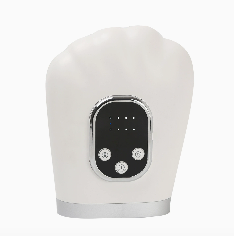 Hand Massager with Heat and Compression, 3 Massage 4 Temperatures 5 Compression Models Finger, Wrist and Palm Massager, Ideal Gifts for Women/Men (White)