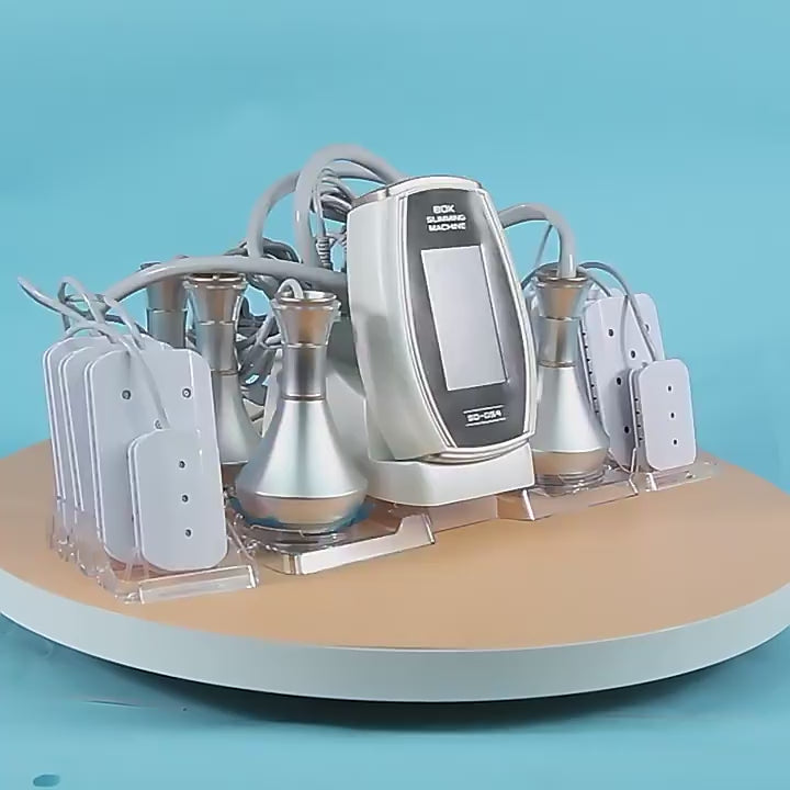 80K Cavitation Device 5 in 1 RF Device with 5 Probes and ABS + PC, 5 probes for body and face care, 80 kHz, EU plug and 4.3 inch touch screen for flexible beauty applications
